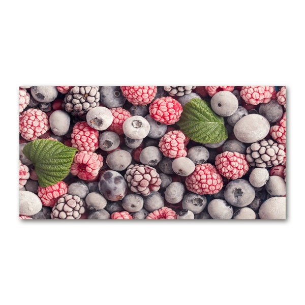 Ebern Designs Glasbild Frozen Forest Fruits Wayfair De